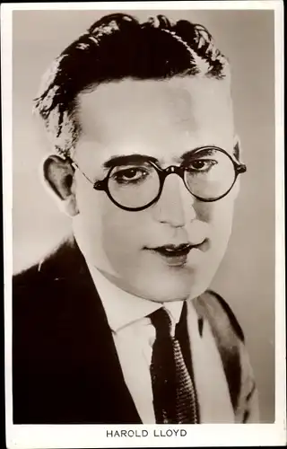 Ak Schauspieler Harold Lloyd, Portrait