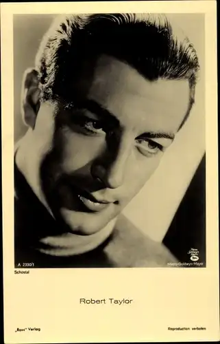 Ak Schauspieler Robert Taylor, Portrait, Ross