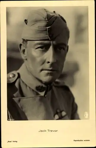 Ak Schauspieler Jack Trevor, Portrait in Uniform, Ross Verlag 9493 1