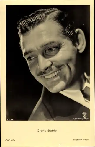 Ak Schauspieler Clark Gable, Portrait, Ross Verlag A 1969/1