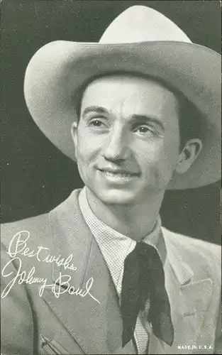Ak Sänger und Schauspieler Johnny Bond, Singing Cowboy, Portrait
