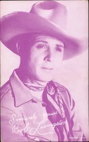 Ak Schauspieler Bob Livingston