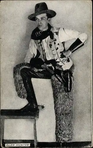 Ak Schauspieler Glen Hunter, Cowboy, Western