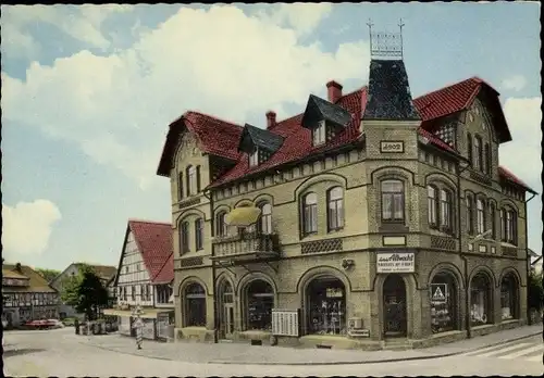 Ak Duingen, Blick zum Markt, Warenhaus, Strasse