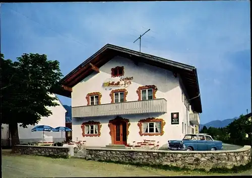 Ak Altenau Saulgrub in Oberbayern, Pension Post