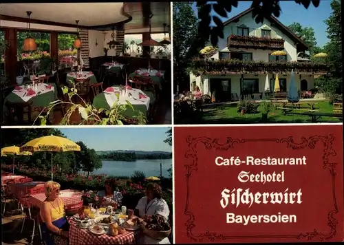 Ak Bad Bayersoien in Oberbayern, Restaurant Seehotel Fischerwirt, Dorfstraße 85