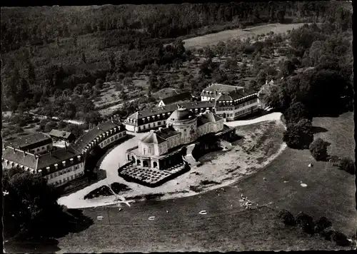 Ak Stuttgart am Neckar, Schloss Solitude, Fliegeraufnahme