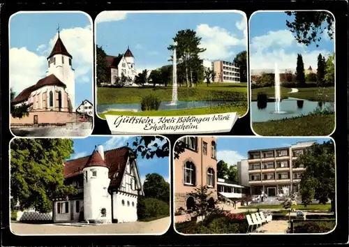 Ak Gültstein Herrenberg in Württemberg, Schloss, Parkanlage, Erholungsheim