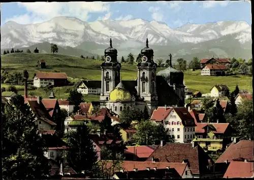 Ak Lindenberg im Allgäu Schwaben, Panorama, Stadtpfarrkirche