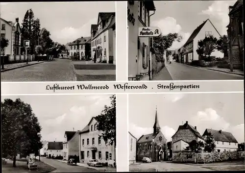 Ak Wallmerod im Westerwald, Straßenpartien, Amtsapotheke, Kirche