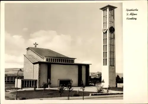 Ak Würzburg am Main Unterfranken, Pfarrkirche Sankt Alfons