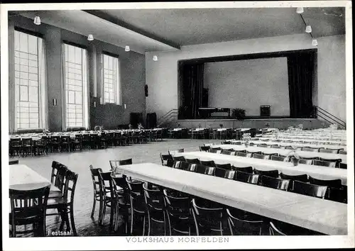 Ak Mörfelden in Hessen, Volkshaus, Festsaal