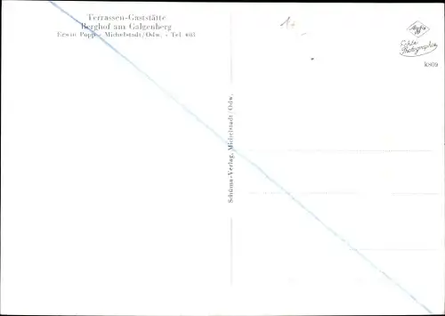 Ak Michelstadt im Odenwald, Gaststätte Berghof am Galgenberg