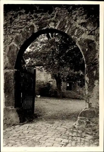 Ak Lübbecke in Westfalen, Burgmannshof, Portal