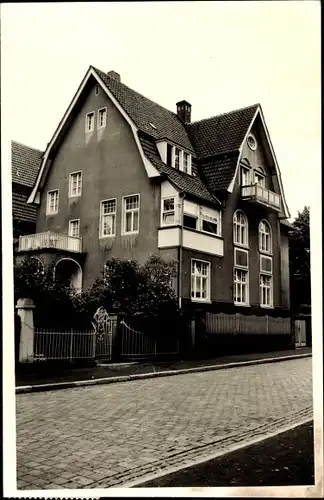 Foto Ak Bad Oeynhausen in Nordrhein Westfalen, Haus Hüske in der Braunstraße 4, Wohnhaus