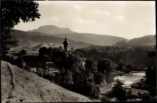 Ak Höglwörth Anger im Rupertiwinkel Oberbayern, Panorama, Zwiesel