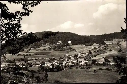 Ak Hettigenbeuern Buchen im Odenwald, Pension u. Erholungsheim Diedrich, Panorama