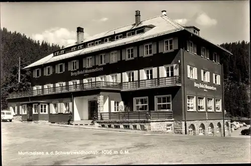 Ak Mummelsee Seebach im Schwarzwald Baden, Berghotel Mummelsee