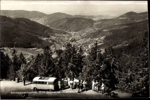 Ak Seebach in Baden Schwarzwald, Schwarzwaldhochstraße, Reisebus, Ausflugsgesellschaft, Rheinebene