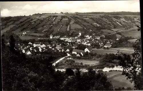 Ak Mulfingen an der Jagst Hohenlohekreis, Panorama