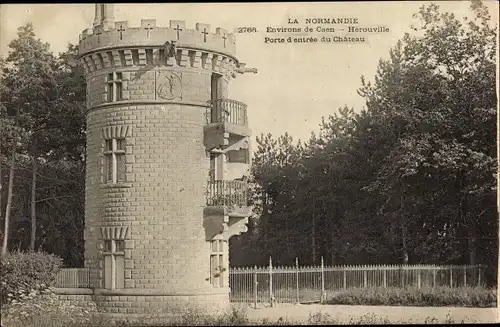 Ak Hérouville Calvados, Porte d'entree du Chateau