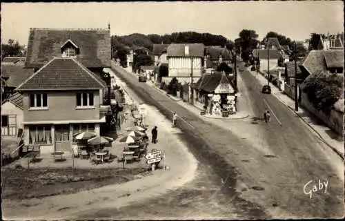 Ak Hermanville Calvados, La Breche, La Route de Lion sur Mer