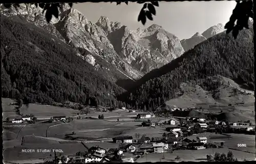 Ak Neder Neustift im Stubaital in Tirol, Panorama