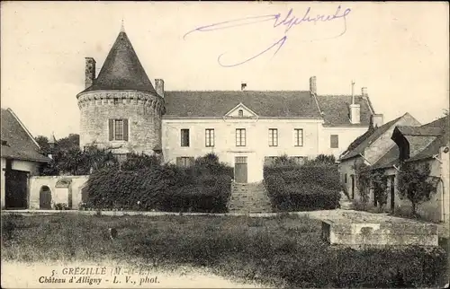 Ak Grézillé Maine et Loire, Chateau d'Alligny