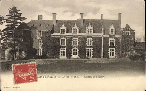 Ak Saint Georges sur Loire Maine et Loire, Chateau de l'Epinay