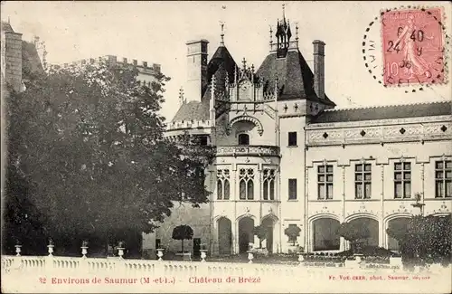 Ak Brézé Maine et Loire, Le Chateau