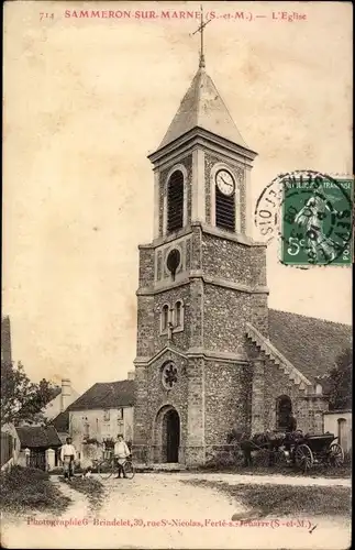 Ak Sammeron sur Marne Seine et Marne, L'Eglise