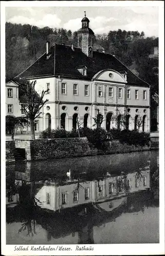 Ak Bad Karlshafen an der Weser, Rathaus