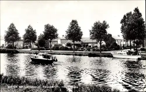 Ak Broek op Langedijk Nordholland Niederlande, Ringvaart Pr. Hendrikkade