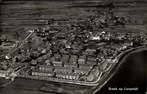 Ak Broek op Langedijk Nordholland Niederlande, Luftaufnahme