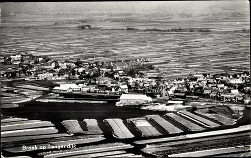 Ak Broek op Langedijk Nordholland Niederlande, Luftaufnahme