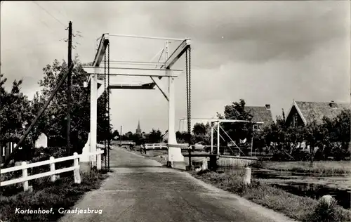 Ak Kortenhoef Nordholland Niederlande, Graafjesbrug