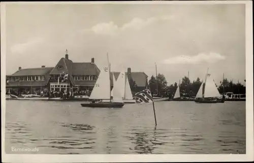 Ak Eernewoude Friesland Niederlande, Segelboote