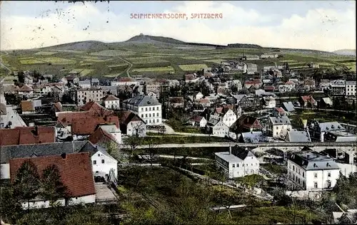 Ak Seifhennersdorf in Sachsen, Panorama mit Spitzberg