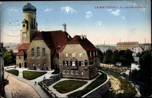 Ak Crimmitschau Sachsen, Johanniskirche