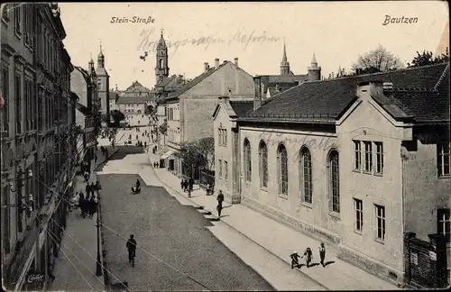 Ak Bautzen in der Oberlausitz, Steinstraße