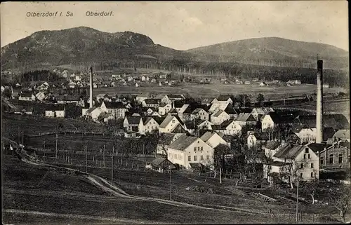 Ak Olbersdorf in Sachsen, Oberdorf, Panorama