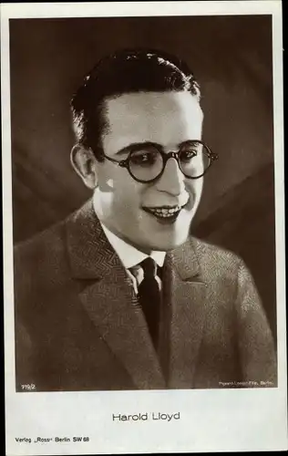 Ak Schauspieler Harold Lloyd, Ross 719/2