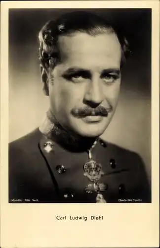 Ak Schauspieler Carl Ludwig Diehl, Portrait, Uniform