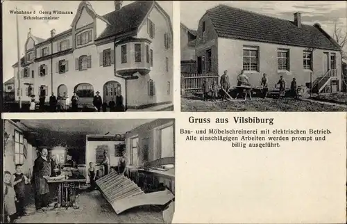 Ak Vilsbiburg Kreis Landshut, Möbelschreinerei, Wohnhaus Georg Wittmann, Schreinermeister