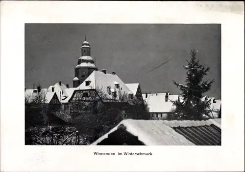 Ak Winnenden in Württemberg, Winterschmuck