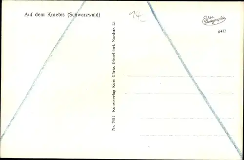 Ak Kniebis Freudenstadt im Schwarzwald, Ortschaft