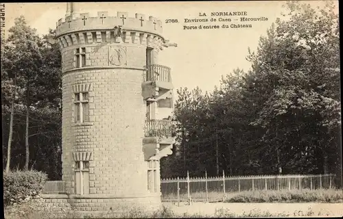 Ak Hérouville Calvados, Porte d'entree du Chateau