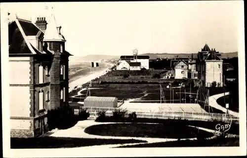 Ak Le Home sur Mer Calvados, Vue generale des Villas et la Mer