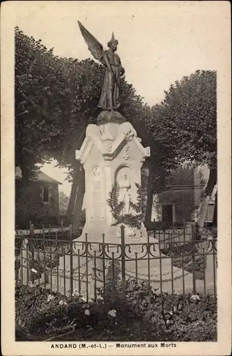 Ak Andard Maine-et-Loire, Monument aux Morts