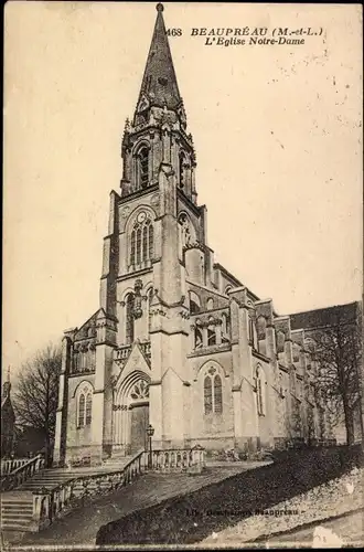 Ak Beaupréau Maine et Loire, L'Eglise Notre Dame